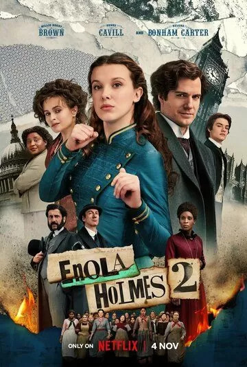 Постер Энола Холмс 2 (Enola Holmes 2)