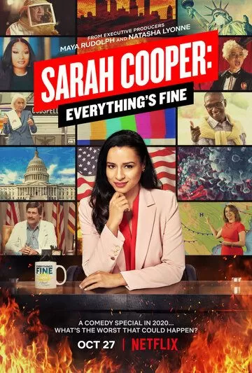 Постер Сара Купер: Всё хорошо (Sarah Cooper: Everything's Fine)