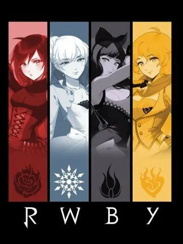 Постер Красный, белый, чёрный, жёлтый (RWBY)